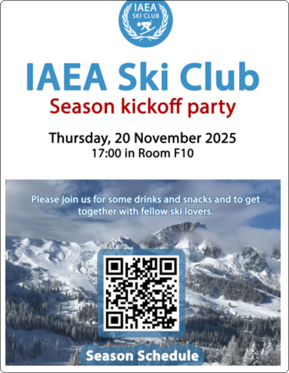 IAEA Ski Club – Season kickoff party