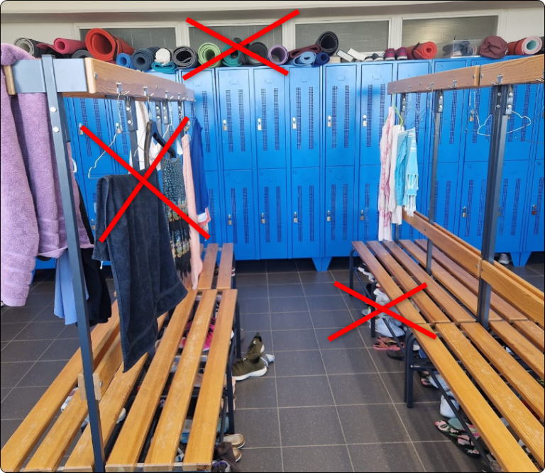 Cleaning of F09 changing rooms 20 June 2026